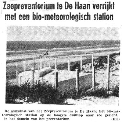 Meteostation in de duinen